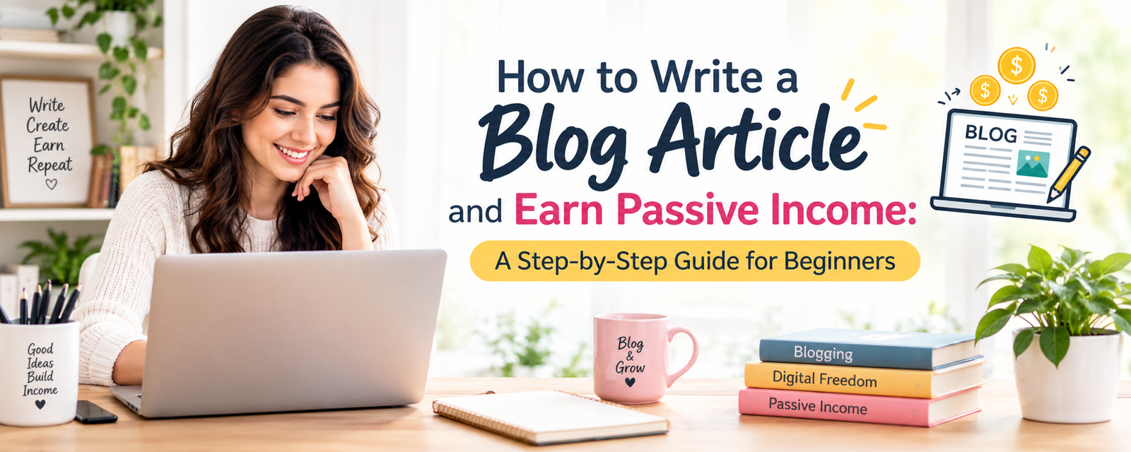 How to Write a Blog Article and Earn Passive Income – Step-by-Step Blogging Guide for Beginners