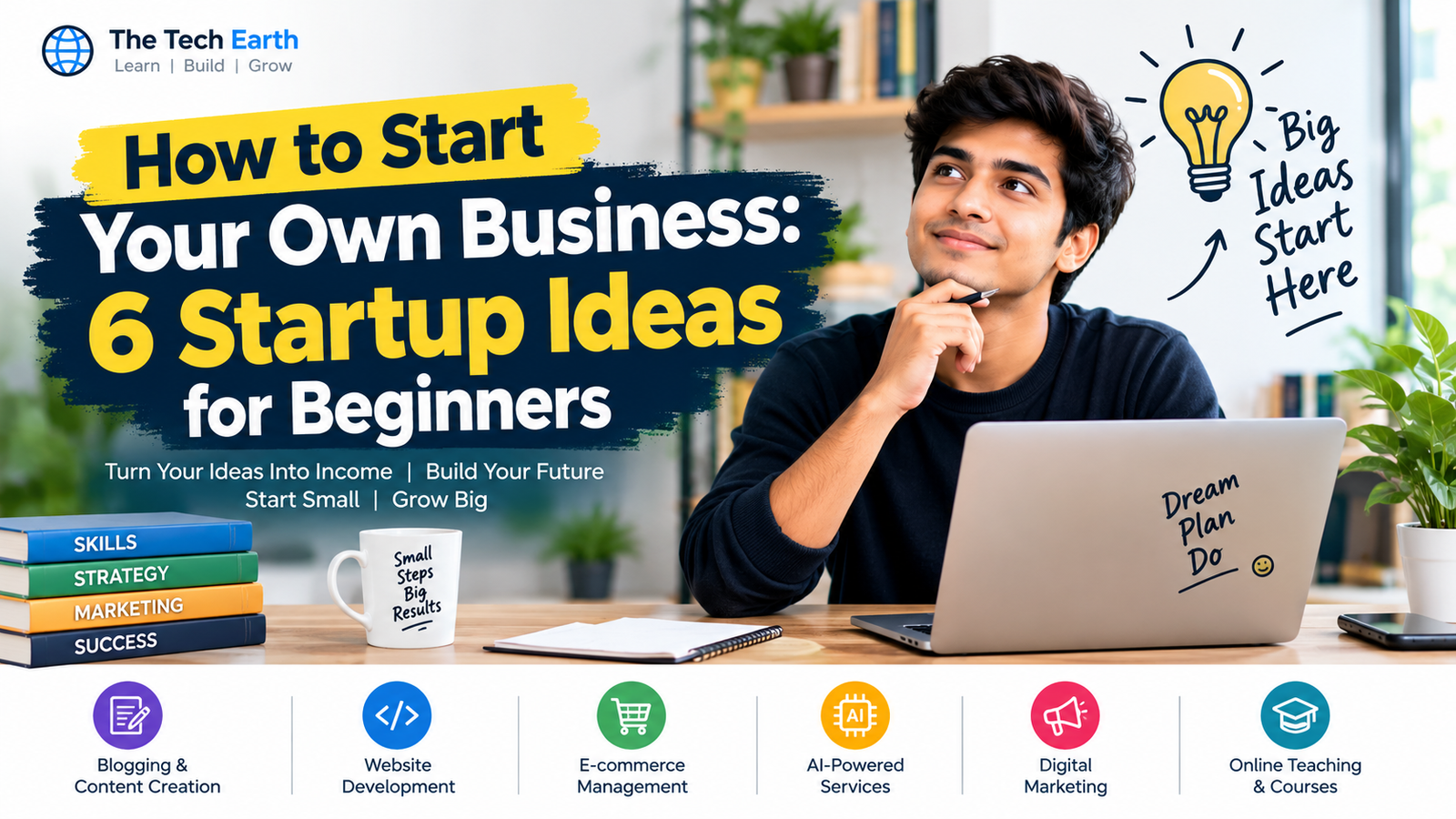 top ideas for business, online business, passive income, how start online work, startup ideas
